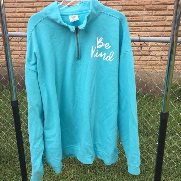 Tops - Last Call 🔥 - Turquoise Be Kind Pullover NWOT